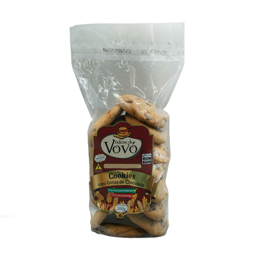 Cookie com gotas de chocolate