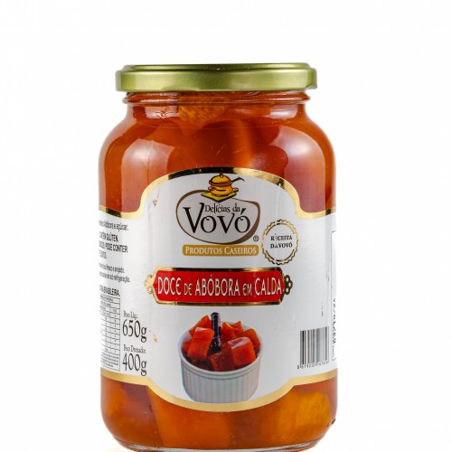 Doce de Abóbora em Calda