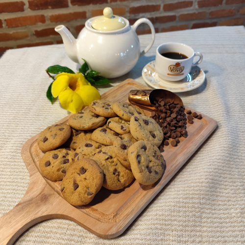 Cookie com gotas de chocolate